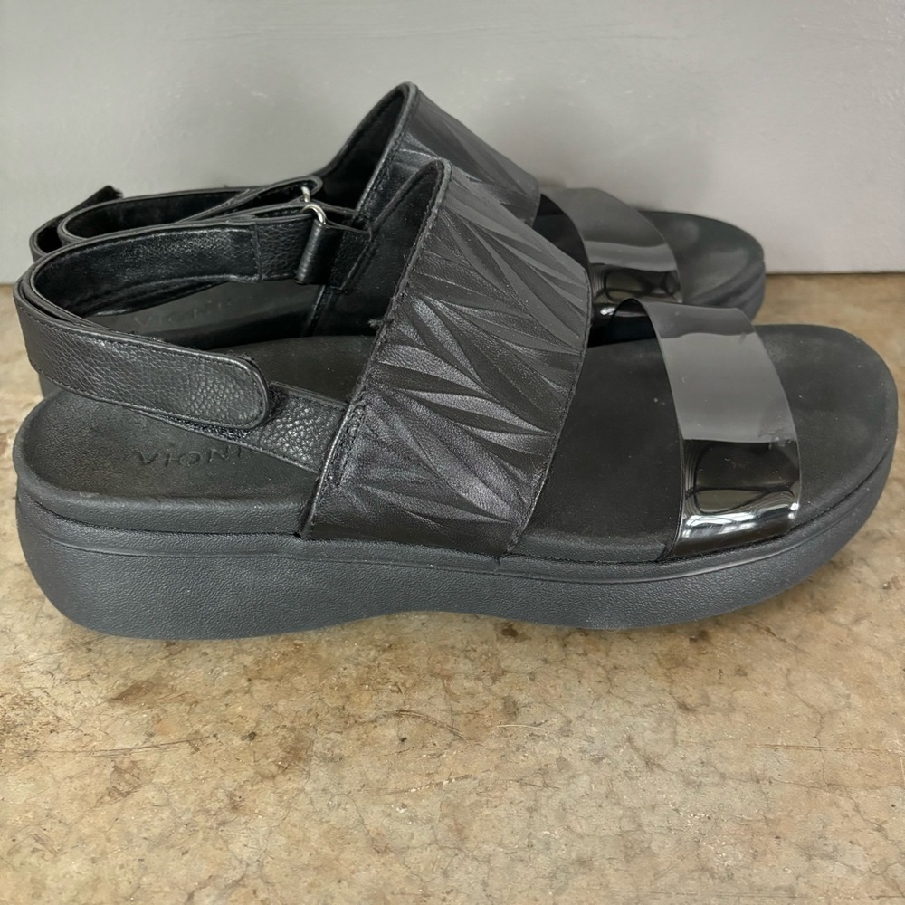 Vionic Karleen Black Sandals Size 9 - Picture 9 of 12